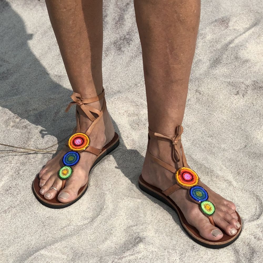 Triple Rainbow Sandals Sandals Women's