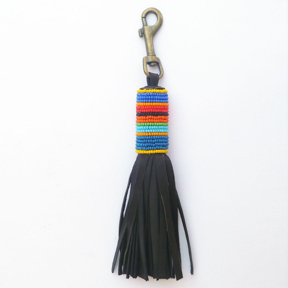 Large Tassel 6 Tassel Keychains