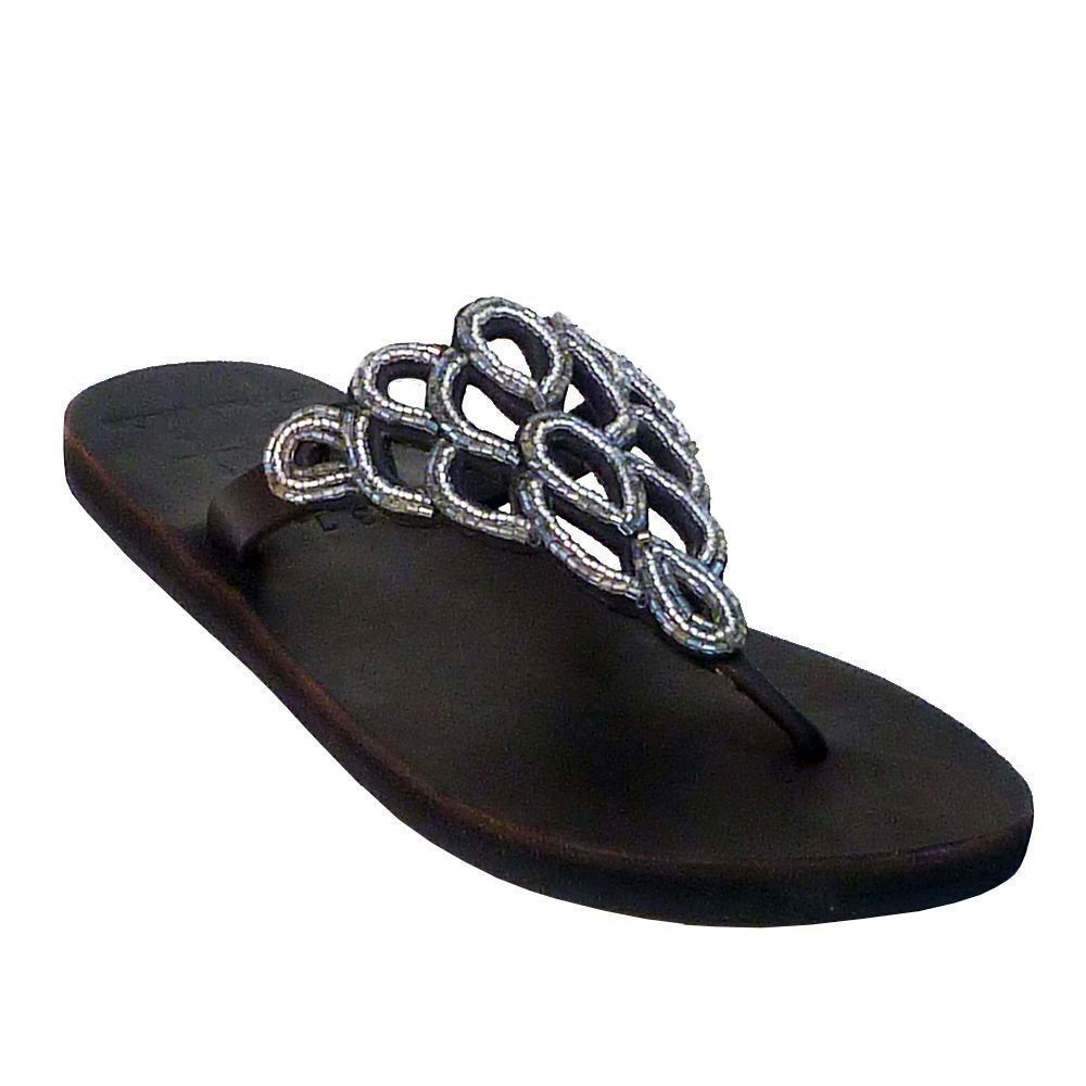 Net Silver Sandals Women's