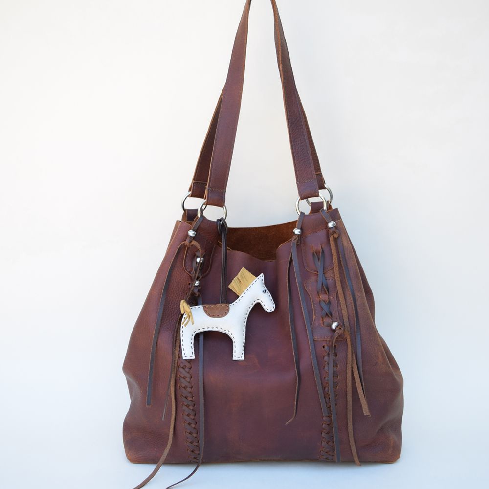 Hippie Chic Bag Mahogony Oil-tanned Handbags