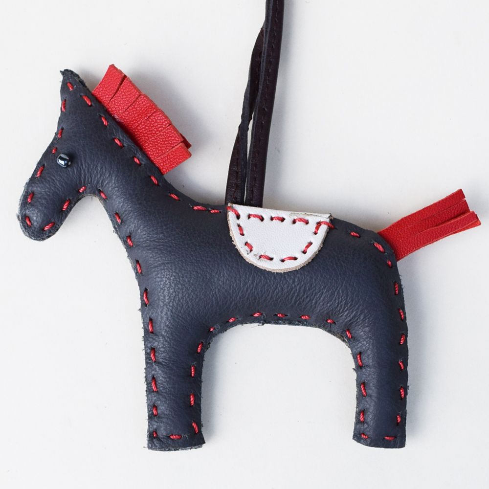 Dark Grey Horse Horse Charms & Keychains