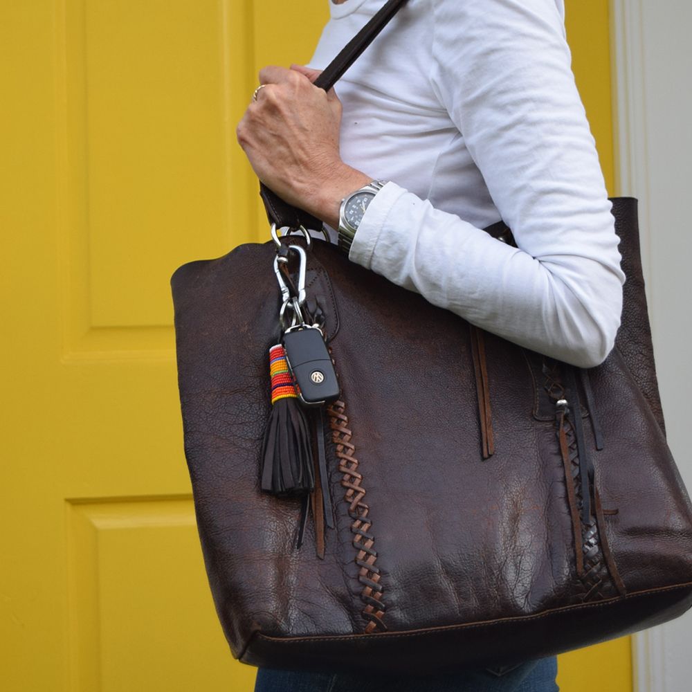 Large Tassel 4 Tassel Keychains